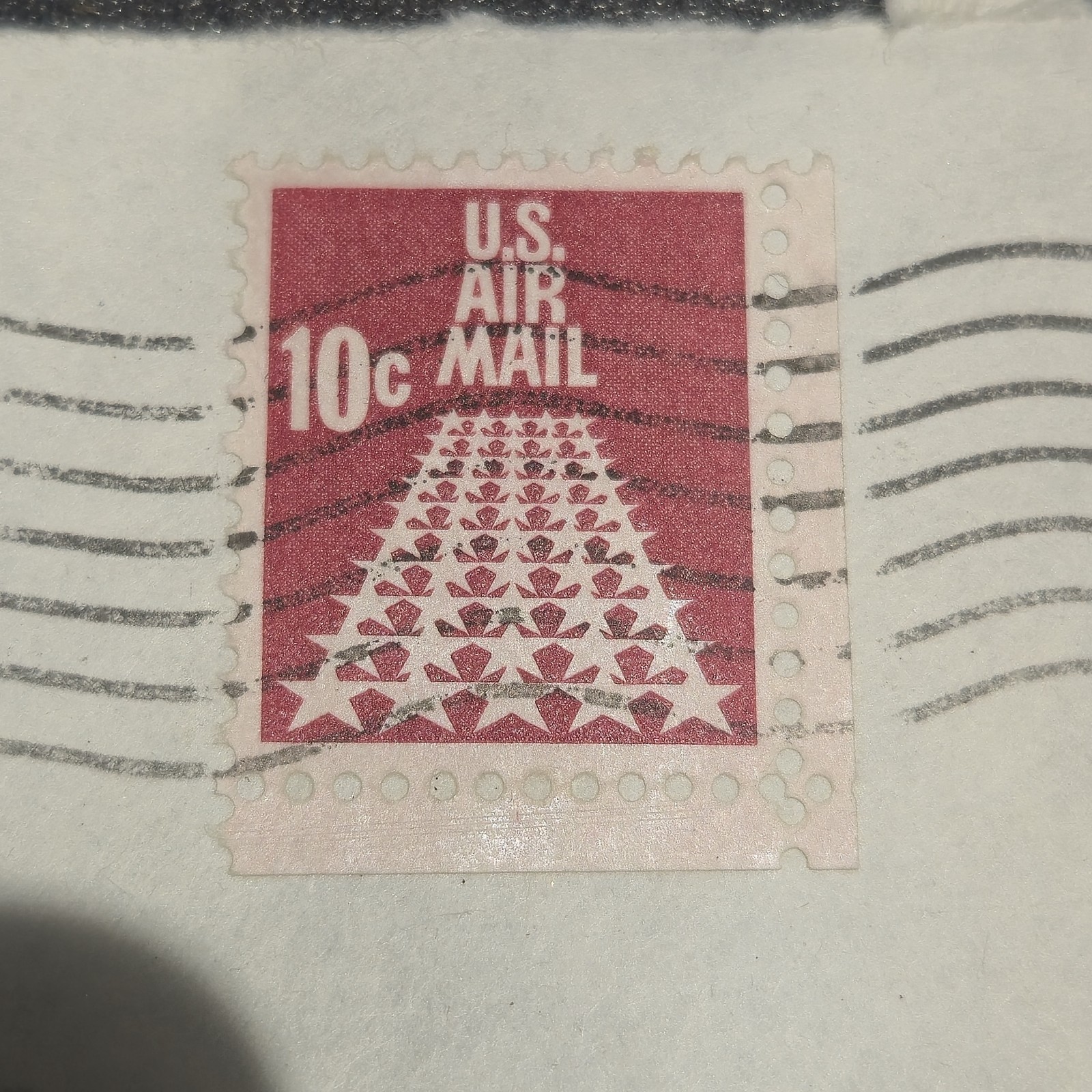10 Cent US AIR MAIL VINTAGE POSTAGE STAMP image 2