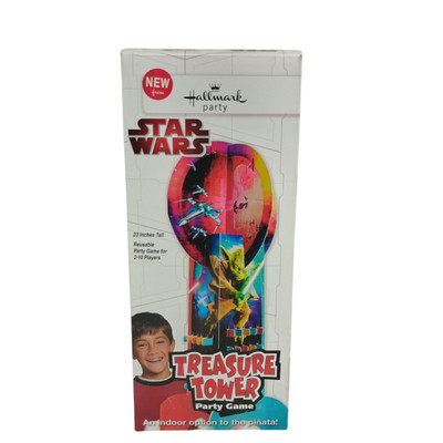 Rare Hallmark Party Star Wars Treasure Tower Party Game 2010 Reusable 23''H