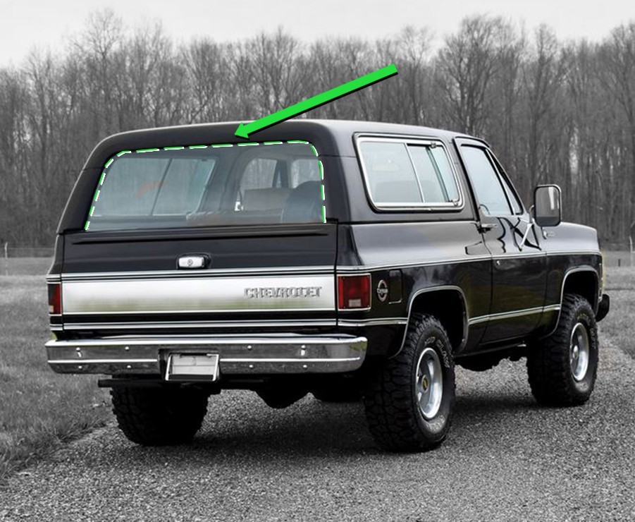 Precision Rear Upper Glass Run Channel / For 1976-1991 K5 Blazer