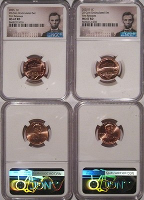 2025 P&D Lincoln Shield Cent Uncirculated US Mint 2 Coin Set