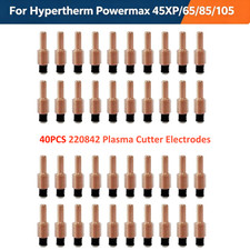 40PCS 220842 Plasma Cutter Electrodes Fit Hypertherm Powermax 45XP/65/85/105 US