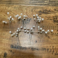 Mixed Size Faux Pearl 6 PC Bridal Hairpin Set, Wedding Pearl U-Shaped Head Pins