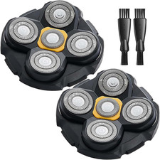 Head Shaver Replacement Heads for Microtouch Titanium Head Shaver MTTTBHS