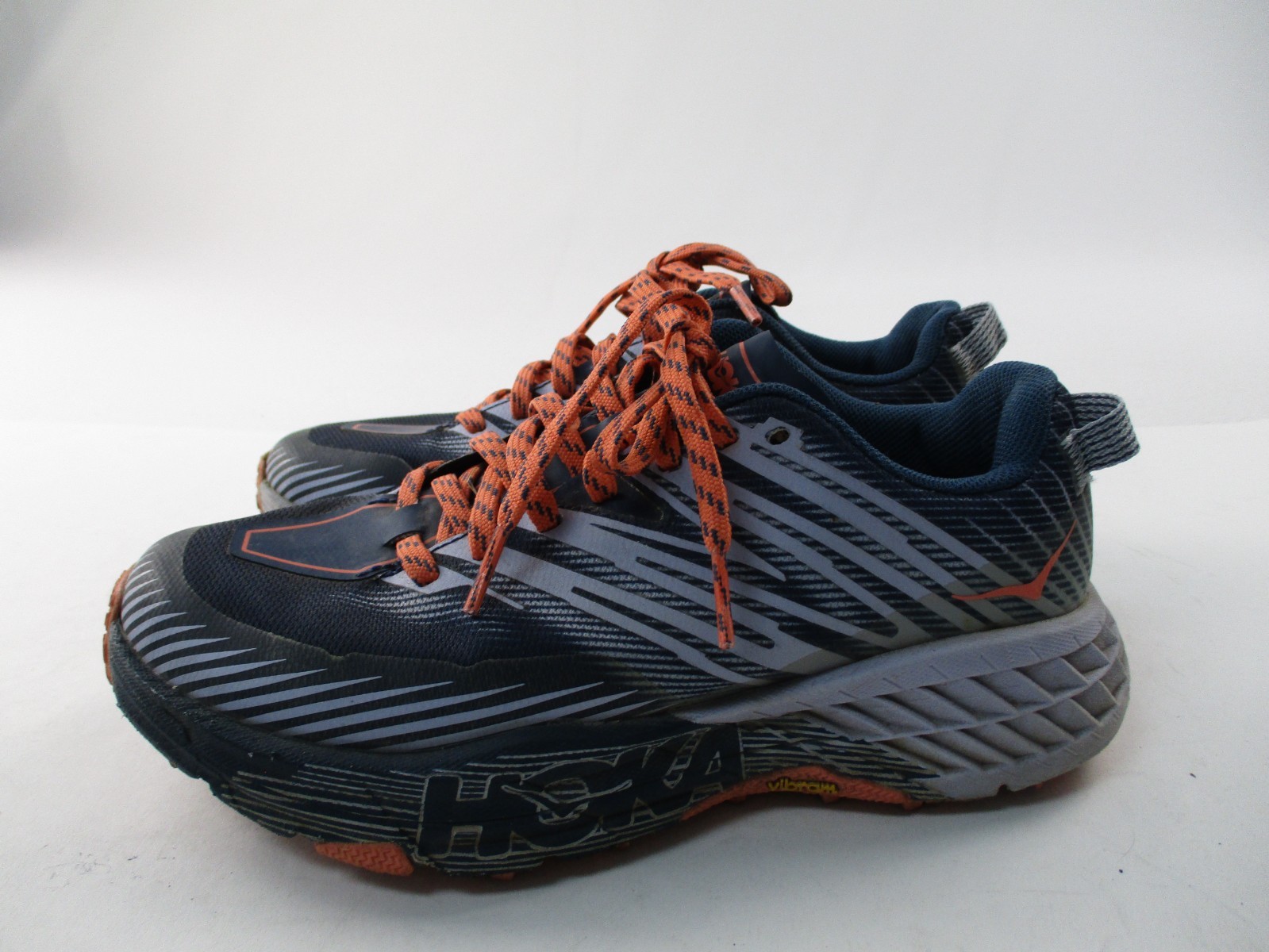Hoka One One Speedgoat 4 Running Shoes Womens 5.5 D Sneakers Blue Lace Up thumbnail 3
