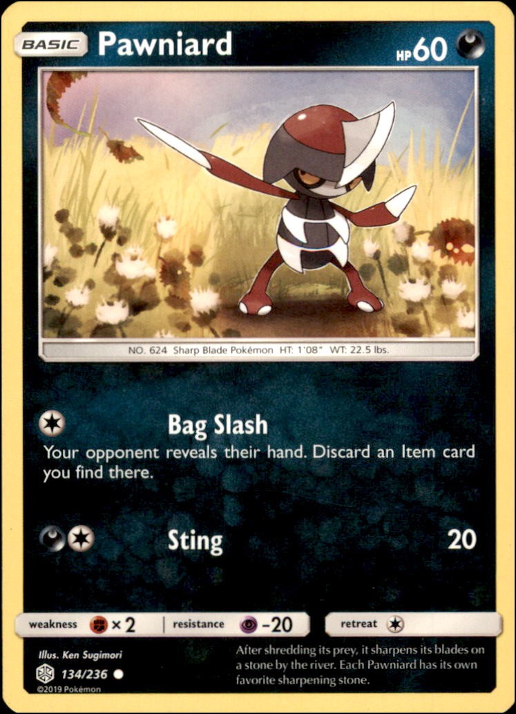 Pokemon - Pawniard #134/236 - CEC Common