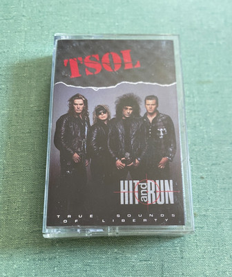 T.S.O.L. Hit And Run Cassette Tape TSOL 1987 Enigma Records US Seller Ships Free