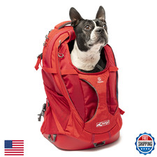 Kurgo G-Train Dog Carrier Backpack - Comfortable Travel Bag - Waterproof Armorso