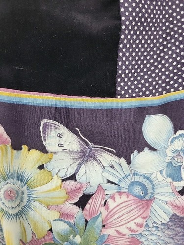 Vintage Mr. Hank schwarz Patch Butterly Garden Floral Boho Cottagecore Rock - Bild 9 von 21