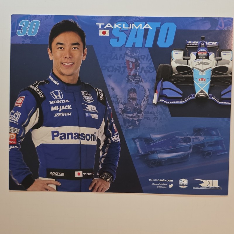Takuma Sato Rahal Letterman Lanigan Racing Grand Prix Portland IndyCar Hero Card