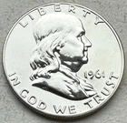 1961 Proof Franklin Half Dollar 90% Silver-INV#8504
