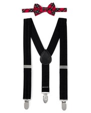 NWT The Children  s Place Boys Bow Tie And Suspenders Set