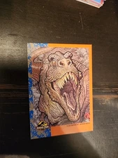 JURASSIC PARK Trading Card Promo Card No Number T. Rex Tyrannosaurus Topps 1992