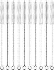 Straw Cleaner Brush Extend 12 inch, Extra Wide 12mm diam Pipe Cleaners