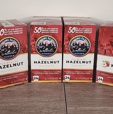 2 Pack Founding Fathers Old Hickory Hazelnut Medium Roast Keurig Coffee Pod 48Ct