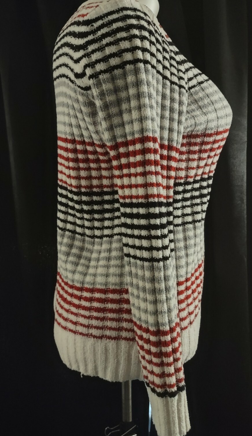 Basic Edition Striped Multicolor Sweater Size L - image 8