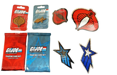 G.I. Joe A Real American Hero Kickstarter Extras Card Stickers Patches Pins