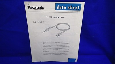 TEKTRONIX P6063B PASSIVE PROBE DATA SHEET 010-6063-13