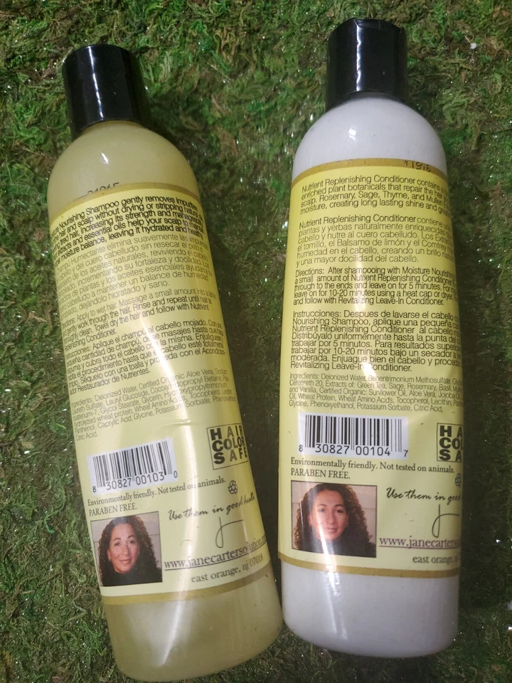 Jane Carter Solution Nutrient Replenishing shampoo &Conditioner, 8 oz. . DUO - Image 2 of 2