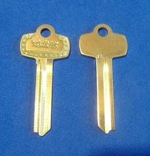 TWO  NICKEL SILVER FITS BEST KEY BLANKS FOR "B"  KEYWAY