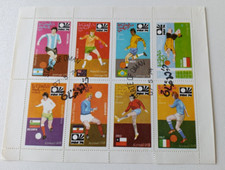 Oman Airmail Set of 8 stamps - May 1974, football themed