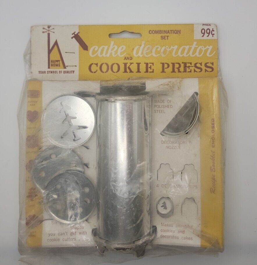 Vintage Woolworth Happy Home Cake Decorator And Cookie Press NEW ...