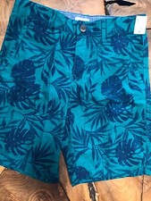 Boys CAT and JACK Tropical Summer Shorts Size 12 New 