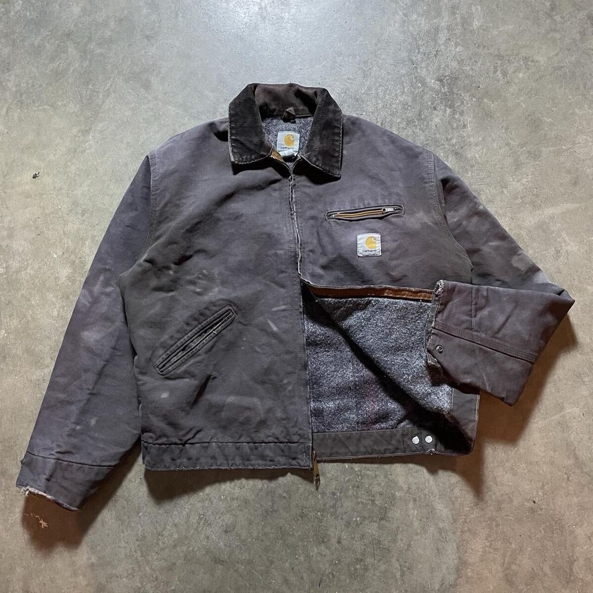Carhartt Detroit Jacket JB0873 Mocha Purple Carhartt Jacket Carhartt Detroit Jacket JB0873 Mocha Purple Carhartt Jacket