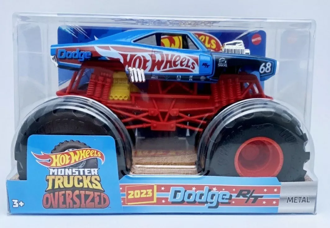 HOT WHEELS MONSTER TRUCKS OVERSIZED 2023 DODGE R/T 1:24 SCALE