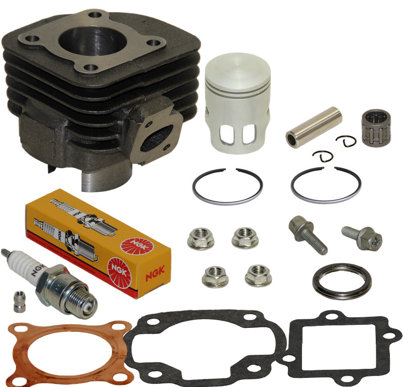 Kit haut moteur cylindre piston bougie cage à aiguille 50cc pour Hussar Oliver Popcorn