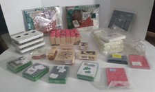 Stamp Crafter's Special Lot of 55 Pieces Stamps  Ink for Creative Projects