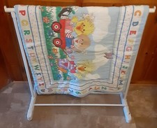 Suzy's Zoo Alphabet Animals Playtime Baby Crib Quilt Comforter 40 x 32 Vtg. 1993