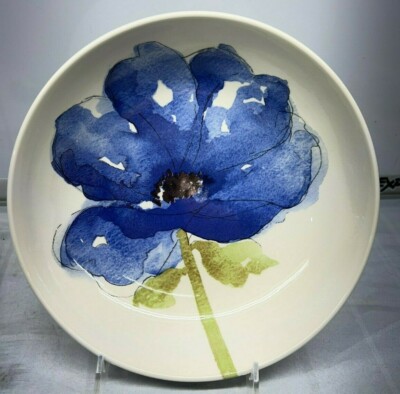 Set of 2 Blue Poppy Serving Salad Bowl Royal Stafford England 9'' New NWT