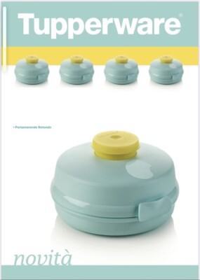 TUPPERWARE PORTA PRANZO - PORTAMERENDA ROTONDO CON NANETTO PER CONDIMENTO  NOVITÀ | eBay
