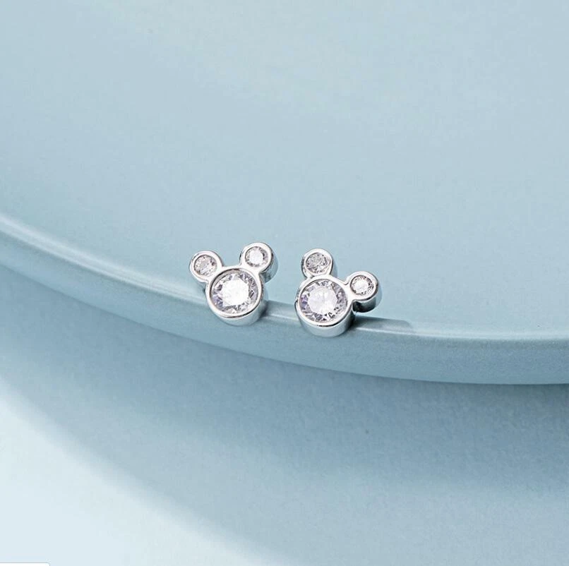 Mickey mouse cubic zirconia earrings shop