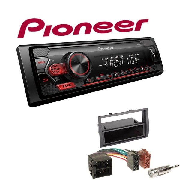 Pioneer 1-DIN Autoradio USB AUX Android Set FüR Fiat Ducato 2006-2011 Schwarz-image