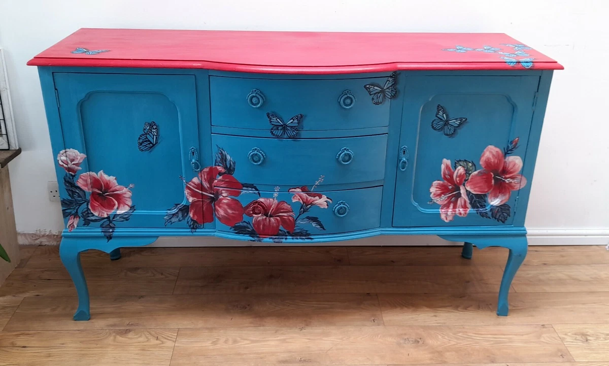 Upcycled cheap painted sideboard