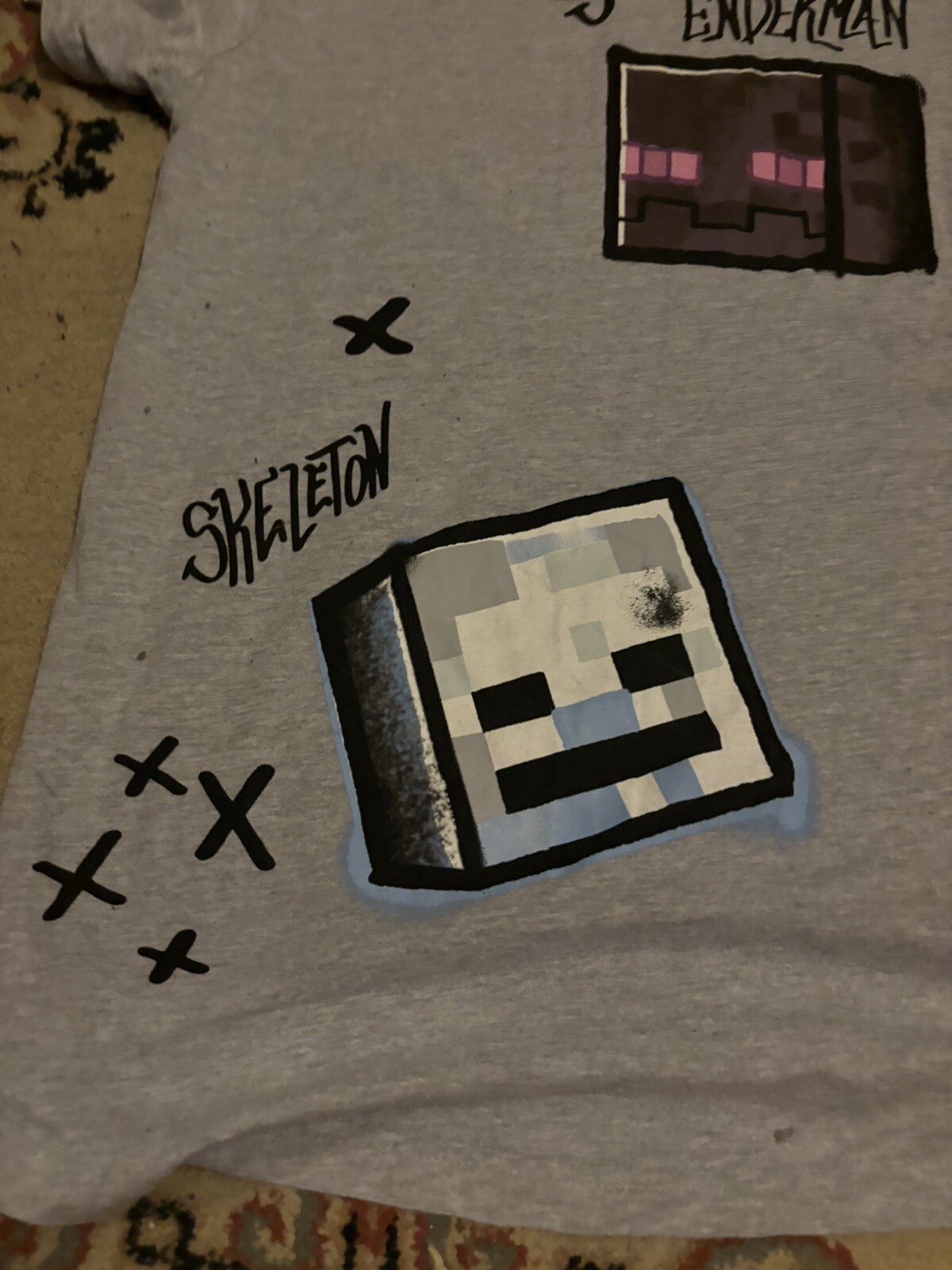 Minecraft Grey T-Shirt image 9