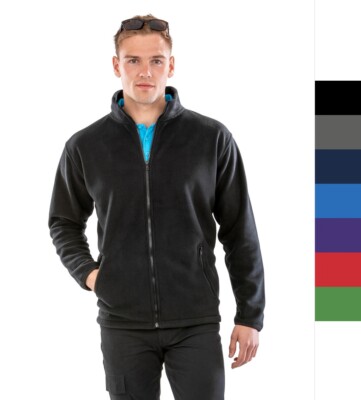 5 Stück Set Result Herren Fleecejacke Zipper Fashion Fit Outdoor Fleece R220M NE