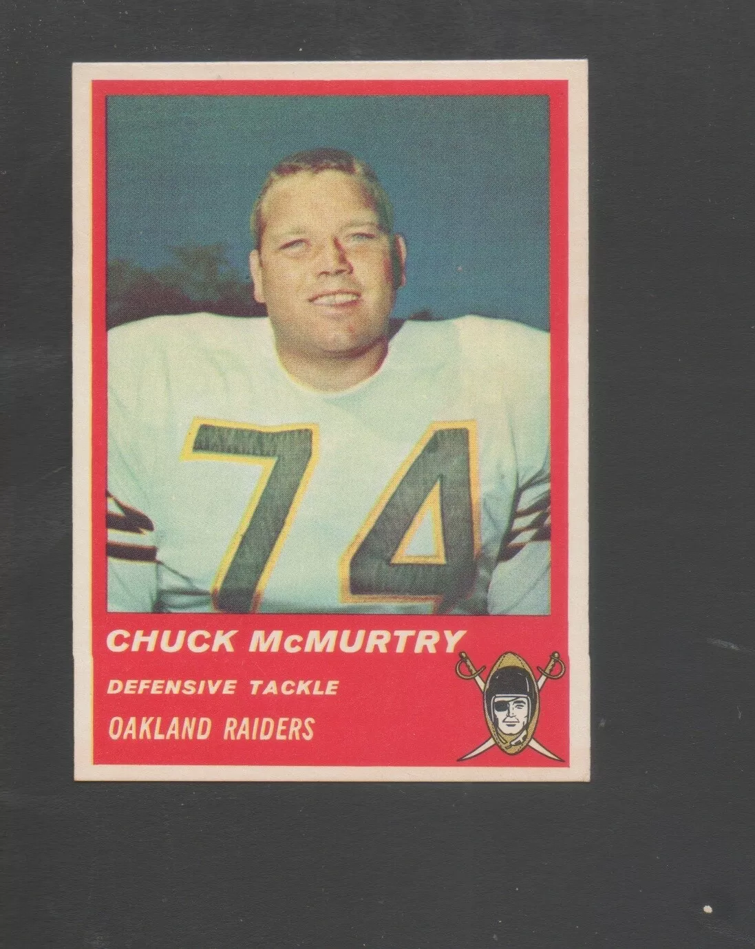 Chuck Mcmurtry trading card