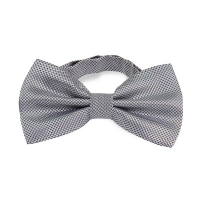 Pajarita Elegante a Cuadros de color Gris para hombre