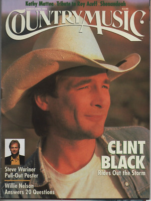 Country Music Magazine March/April 1993 Clint Black Shenandoah CMSA Carl Smith