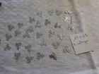 lot of 30 heart rosary medal openwork connector M de Marie french medal