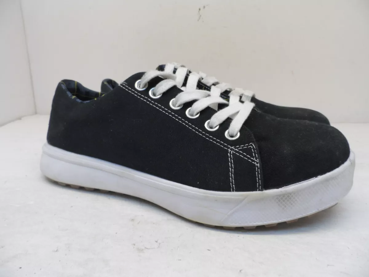 Steel toe canvas shoes clearance