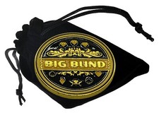Big Blind Poker Card Guard Protector Coin Weight with Case + Pouch USA Seller