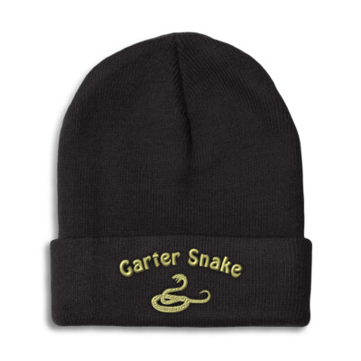 Beanies for Men Garter Snake Winter Hats for Women Acrylic Skull Cap 1 Size