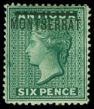 Montserrat Scott 2d Gibbons 3 Mint Stamp