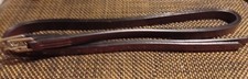 English Stirrup Leathers - Numbers Holes 1" x 54" - Chestnut. Made In UK.