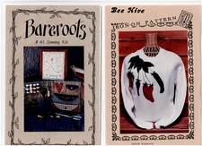 Bareroots sewing kit Bee Hive Iron transfer pepper 2 uncut vintage patterns