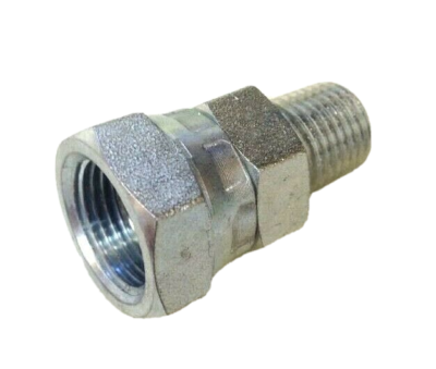 Steel Pipe Fitting, Adapter, 3/8 NPSM Female x 3/8 NPT Male