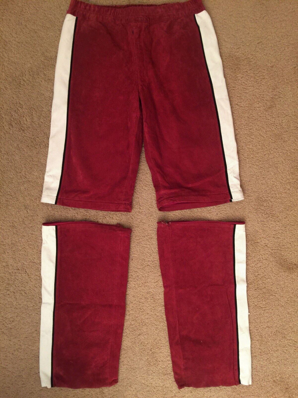 Wilson Football Leather Track Pants Zip Off Short… - image 8